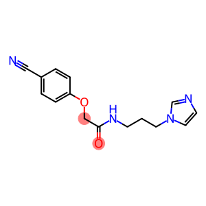 2-(4-cyanophenoxy)-N-[3-(1H-imidazol-1-yl)propyl]acetamide