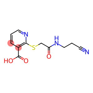 2-({[(2-cyanoethyl)carbamoyl]methyl}sulfanyl)pyridine-3-carboxylic acid