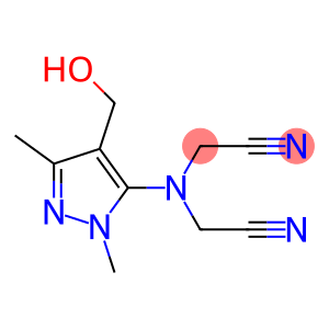 2-[(cyanomethyl)[4-(hydroxymethyl)-1,3-dimethyl-1H-pyrazol-5-yl]amino]acetonitrile