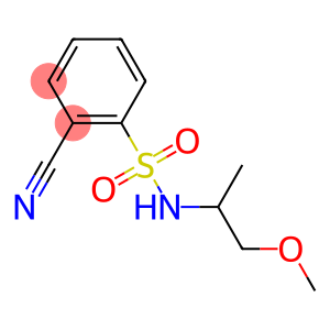 2-cyano-N-(2-methoxy-1-methylethyl)benzenesulfonamide