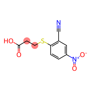 3-[(2-cyano-4-nitrophenyl)thio]propanoic acid