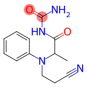 {2-[(2-cyanoethyl)(phenyl)amino]propanoyl}urea