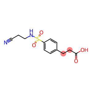 3-(4-{[(2-cyanoethyl)amino]sulfonyl}phenyl)propanoic acid