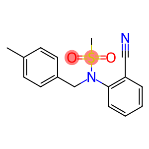 (2-cyanophenyl)-N-[(4-methylphenyl)methyl]methanesulfonamide