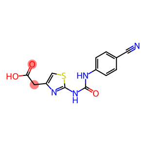 2-(2-{[(4-cyanophenyl)carbamoyl]amino}-1,3-thiazol-4-yl)acetic acid