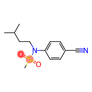 (4-cyanophenyl)-N-(3-methylbutyl)methanesulfonamide