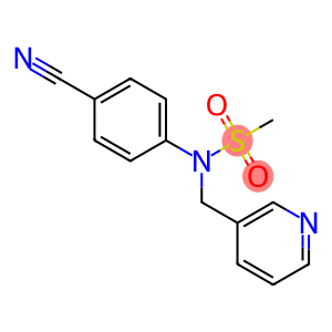 (4-cyanophenyl)-N-(pyridin-3-ylmethyl)methanesulfonamide