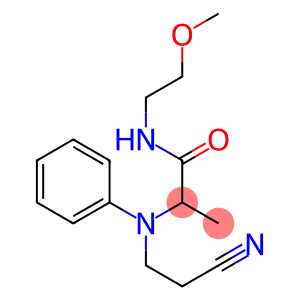 2-[(2-cyanoethyl)(phenyl)amino]-N-(2-methoxyethyl)propanamide