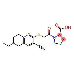 1-{2-[(3-cyano-6-ethyl-5,6,7,8-tetrahydro-2-quinolinyl)sulfanyl]acetyl}-2-pyrrolidinecarboxylic acid