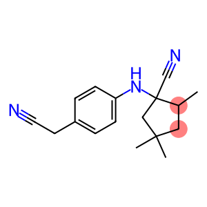 1-[4-(cyanomethyl)anilino]-2,4,4-trimethylcyclopentane-1-carbonitrile