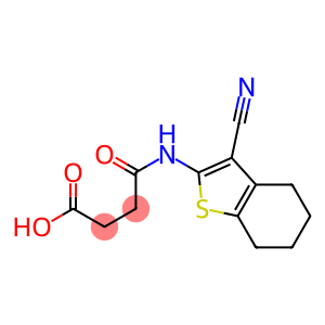 4-[(3-cyano-4,5,6,7-tetrahydrobenzo[b]thiophen-2-yl)amino]-4-oxobutanoic acid