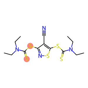 4-cyano-5-{[(diethylamino)carbothioyl]thio}isothiazol-3-yl (diethylamino)methanedithioate