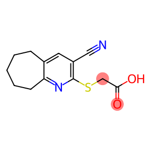 2-[(3-cyano-6,7,8,9-tetrahydro-5H-cyclohepta[b]pyridin-2-yl)sulfanyl]acetic acid