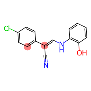 1-CYANO-1-(4-CHLOROPHENYL)-2-[(2-HYDROXYPHENYL)AMINO]ETHENE