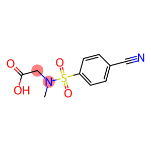 (4-CYANOPHENYL)SULFONYL](METHYL)AMINO]ACETIC ACID