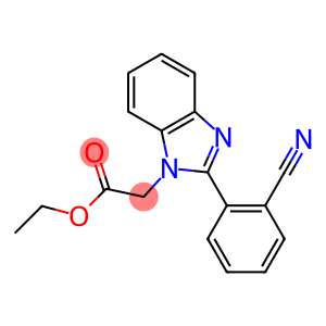 [2-(2-CYANO-PHENYL)-BENZOIMIDAZOL-1-YL]-ACETIC ACID ETHYL ESTER