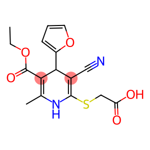 [[3-CYANO-5-(ETHOXYCARBONYL)-4-(2-FURYL)-6-METHYL-1,4-DIHYDROPYRIDIN-2-YL]THIO]ACETIC ACID