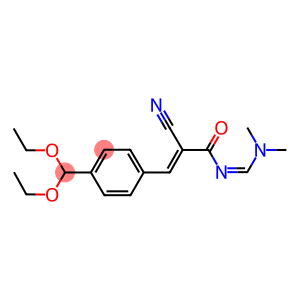 2-CYANO-3-[4-(DIETHOXYMETHYL)PHENYL]-N-[(DIMETHYLAMINO)METHYLENE]ACRYLAMIDE