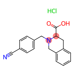 2-(4-CYANO-BENZYL)-1,2,3,4-TETRAHYDRO-ISOQUINOLINE-3-CARBOXYLIC ACID HYDROCHLORIDE