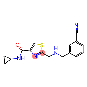 2-([(3-CYANOBENZYL)AMINO]METHYL)-N-CYCLOPROPYL-1,3-THIAZOLE-4-CARBOXAMIDE