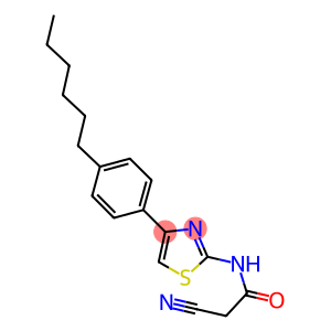 2-CYANO-N-[4-(4-HEXYLPHENYL)-1,3-THIAZOL-2-YL]ACETAMIDE