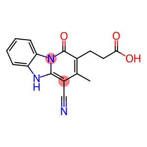 3-(4-CYANO-3-METHYL-1-OXO-1,5-DIHYDROPYRIDO[1,2-A]BENZIMIDAZOL-2-YL)PROPANOIC ACID