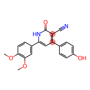 3-cyano-6-(3,4-dimethoxyphenyl)-4-(4-hydroxyphenyl)-2(1H)-pyridinone