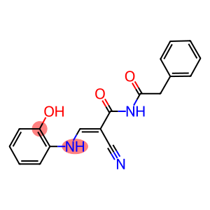 2-CYANO-3-(2-HYDROXYANILINO)-N-(PHENYLACETYL)ACRYLAMIDE