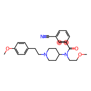 3-CYANO-N-(2-METHOXYETHYL)-N-(1-[2-(4-METHOXYPHENYL)ETHYL]PIPERIDIN-4-YL)BENZAMIDE