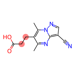 3-(3-CYANO-5,7-DIMETHYLPYRAZOLO[1,5-A]PYRIMIDIN-6-YL)PROPANOIC ACID