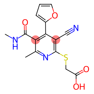 ((3-CYANO-4-(2-FURYL)-6-METHYL-5-[(METHYLAMINO)CARBONYL]PYRIDIN-2-YL)THIO)ACETIC ACID