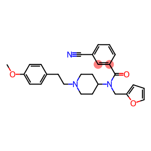 3-CYANO-N-(2-FURYLMETHYL)-N-(1-[2-(4-METHOXYPHENYL)ETHYL]PIPERIDIN-4-YL)BENZAMIDE