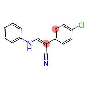 1-CYANO-1-(4-CHLOROPHENYL)-2-(PHENYLAMINO)ETHENE