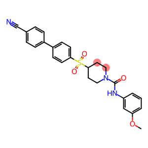 4-[(4'-CYANOBIPHENYL-4-YL)SULFONYL]-N-(3-METHOXYPHENYL)PIPERIDINE-1-CARBOXAMIDE