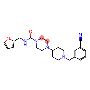 4-[1-(3-CYANOBENZYL)PIPERIDIN-4-YL]-N-(2-FURYLMETHYL)PIPERAZINE-1-CARBOXAMIDE