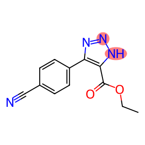 5-(4-CYANO-PHENYL)-3H-[1,2,3]TRIAZOLE-4-CARBOXYLIC ACID ETHYL ESTER