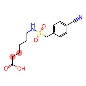 6-{[(4-cyanophenyl)methane]sulfonamido}hexanoic acid