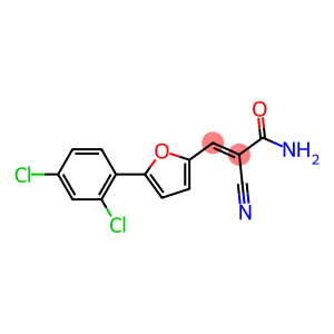 2-cyano-3-[5-(2,4-dichlorophenyl)-2-furyl]acrylamide