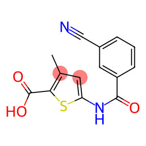 5-[(3-cyanobenzene)amido]-3-methylthiophene-2-carboxylic acid