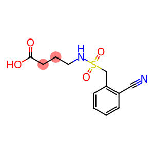 4-{[(2-cyanophenyl)methane]sulfonamido}butanoic acid