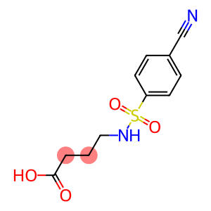 4-[(4-cyanobenzene)sulfonamido]butanoic acid