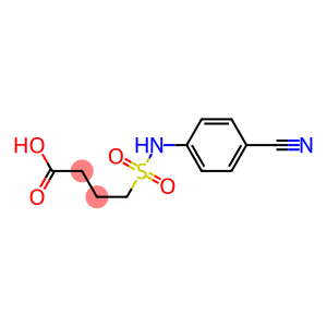 4-[(4-cyanophenyl)sulfamoyl]butanoic acid