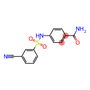 4-[(3-cyanobenzene)sulfonamido]benzamide