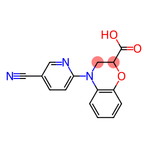 4-(5-cyanopyridin-2-yl)-3,4-dihydro-2H-1,4-benzoxazine-2-carboxylic acid