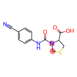 3-{[(4-cyanophenyl)amino]carbonyl}-1,3-thiazolidine-4-carboxylic acid