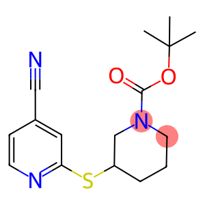 3-(4-Cyano-pyridin-2-ylsulfanyl)-piperidine-1-carboxylic acid tert-butyl ester