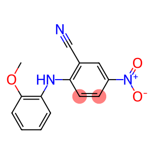 2-Cyano-2'-methoxy-4-nitrodiphenylamine, 2-[(2-Cyano-4-nitrophenyl)amino]anisole, 3-Cyano-4-[(2-methoxyphenyl)amino]nitrobenzene