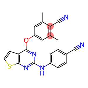 4-(2-(4-cyanophenylamino)thieno[2,3-d]pyrimidin-4-yloxy)-2,6-dimethylbenzonitrile
