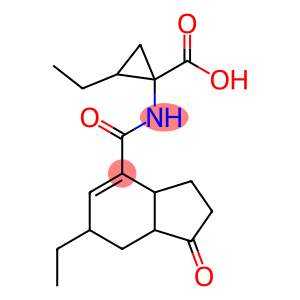 COR,  Cyclopropanecarboxylic  acid,2-ethyl-1-[[(6-ethyl-2,3,3a,6,7a-hexahydro-1-oxo-1H-inden-4-yl)carbonyl]  amino]