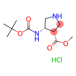 cis-Methyl-4-N-Boc-aMinopyrrolidine-3-carboxylate hydrochloride